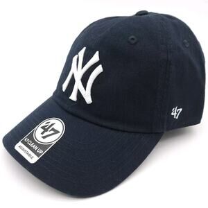 New York Yankees 47’ Clean Up‎ Strapback Hat Adjustable Ball Cap Adult MLB Blue